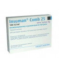 Инсуман Комб 25 сусп. 300IU(Insuman Comb) 5х3мл